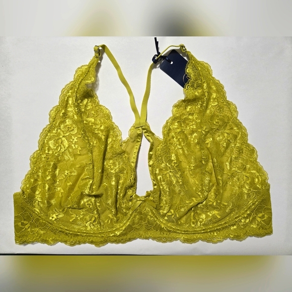 New Zoey Lace Olive Bralette / Size L - Picture 1 of 12